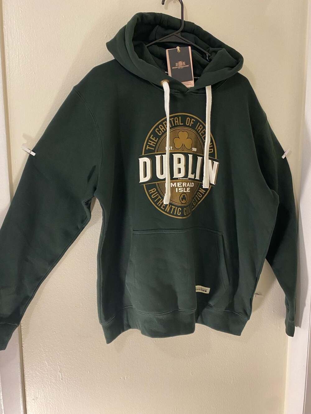 Irish Connexxion Capital Dublin Forest Green Unisex Hoodie Size XL